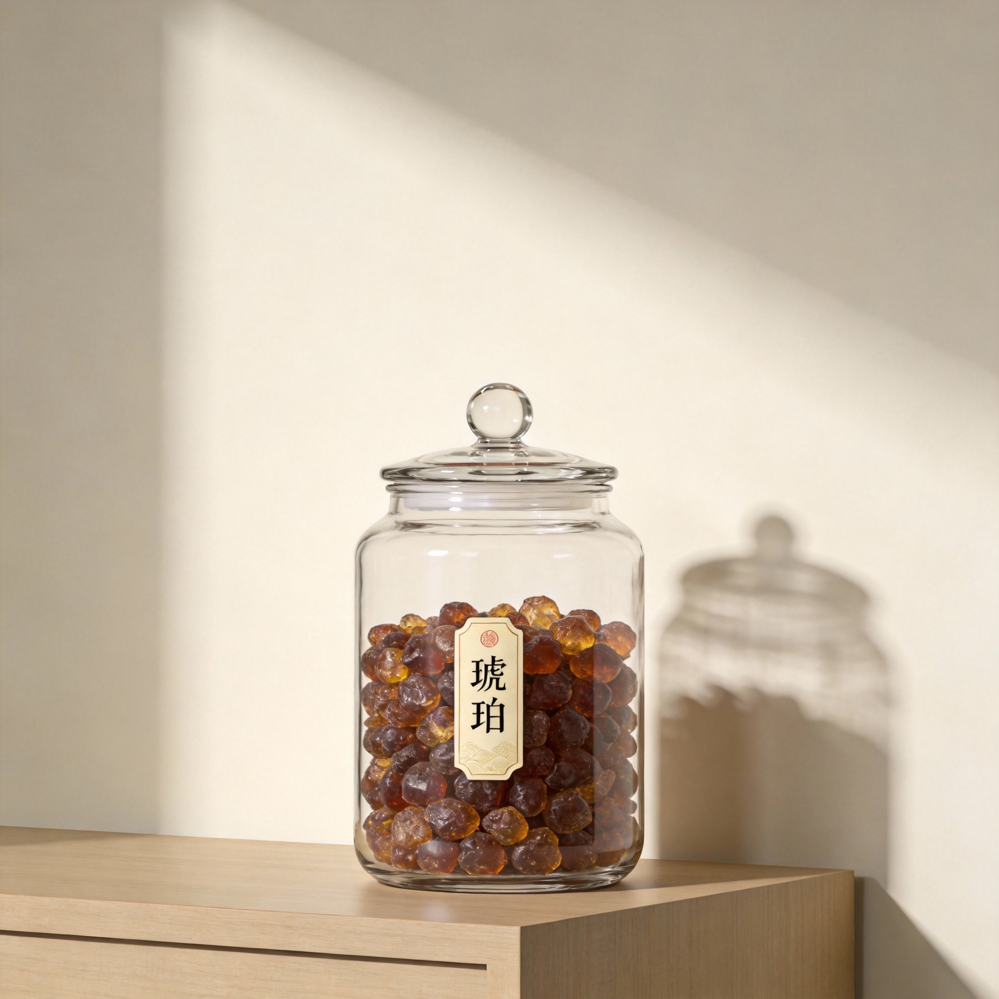 Amber herbal material