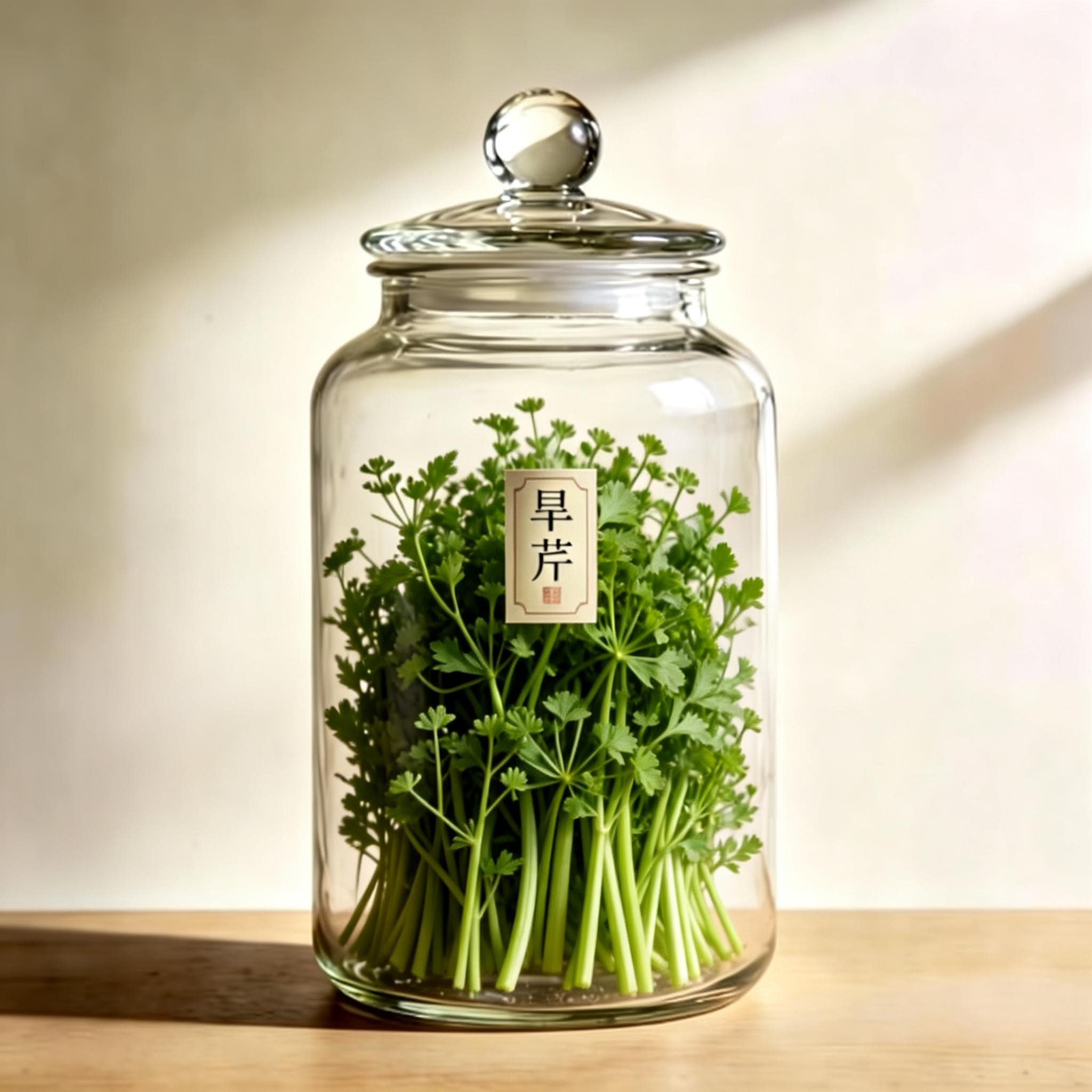 Celery herbal material