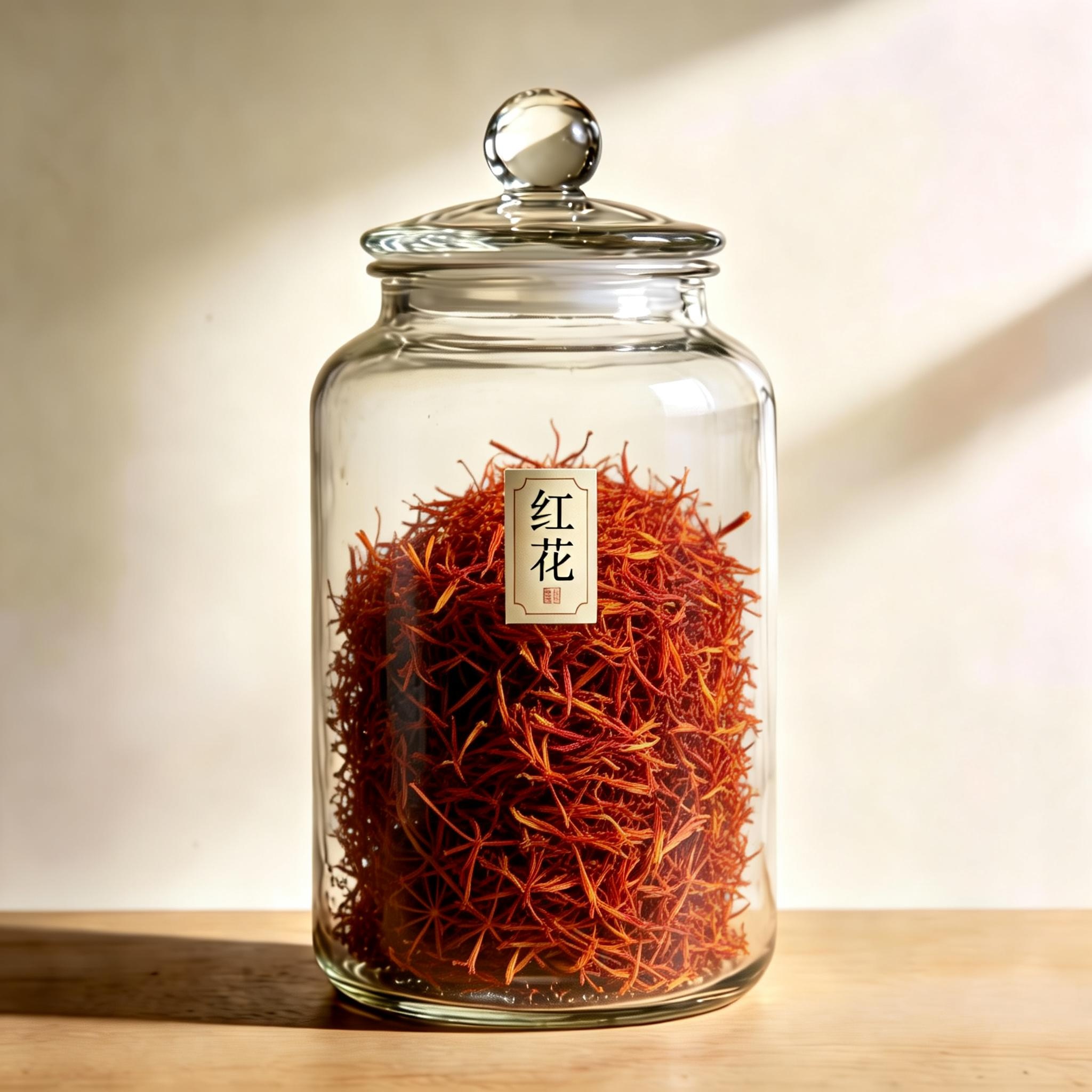 Safflower herbal material
