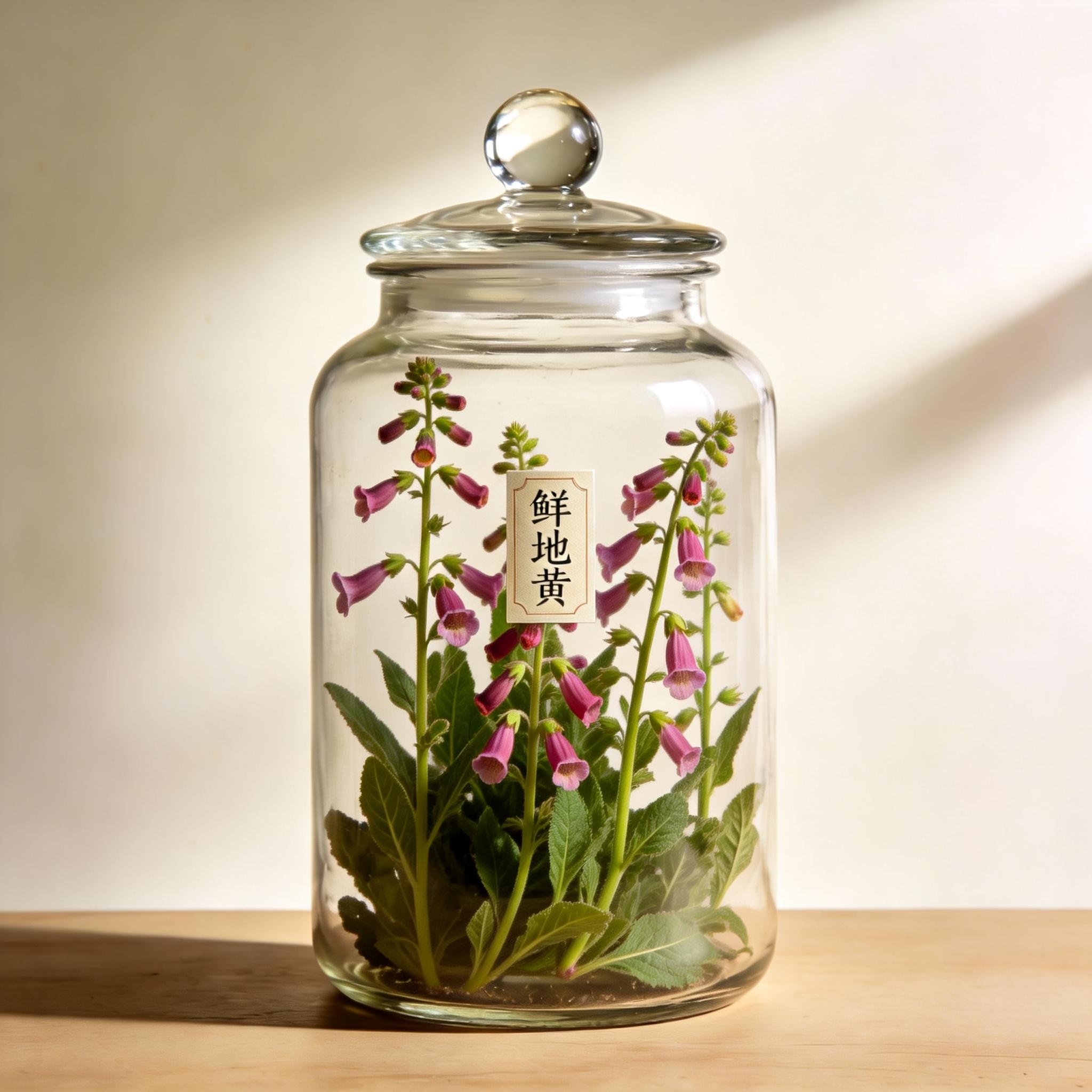 Chinese Fox-Glove Root herbal material