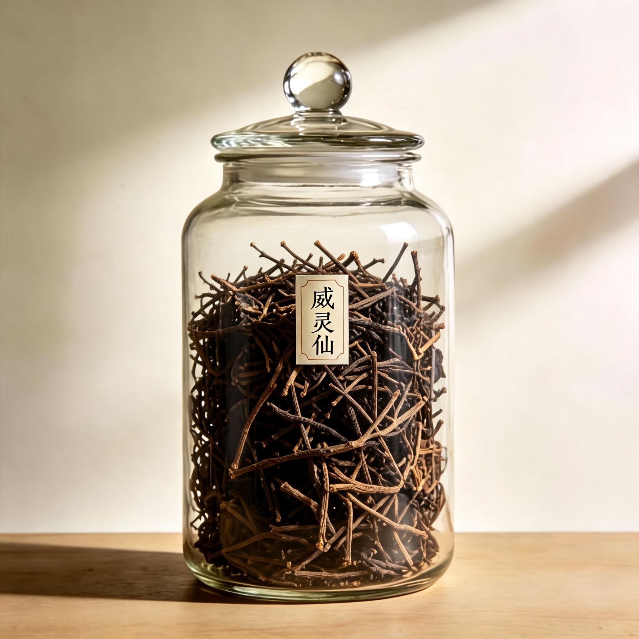 Chinese Clematis Root herbal material