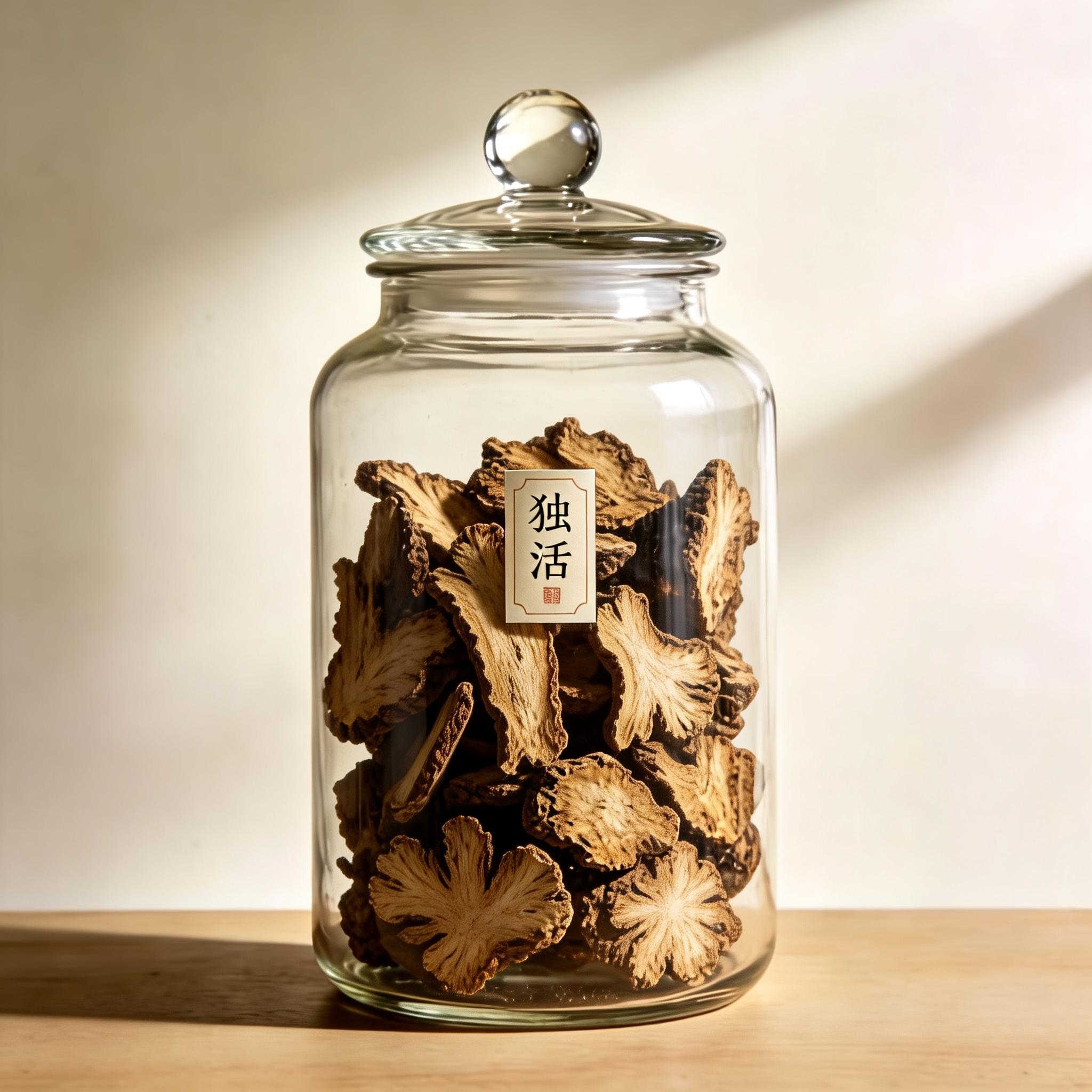 Doubleteeth Pubescent Angelica Root herbal material