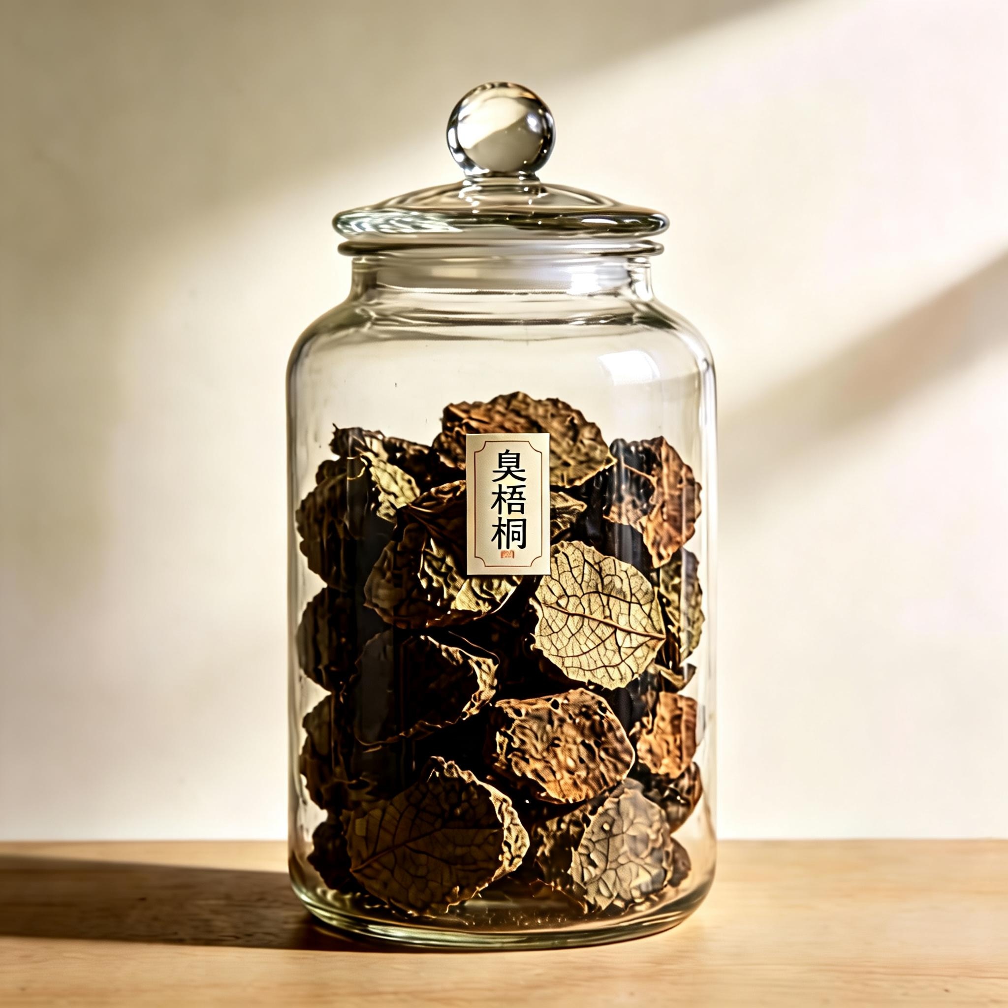 Harlequin Glorybower Leaf and Twig herbal material