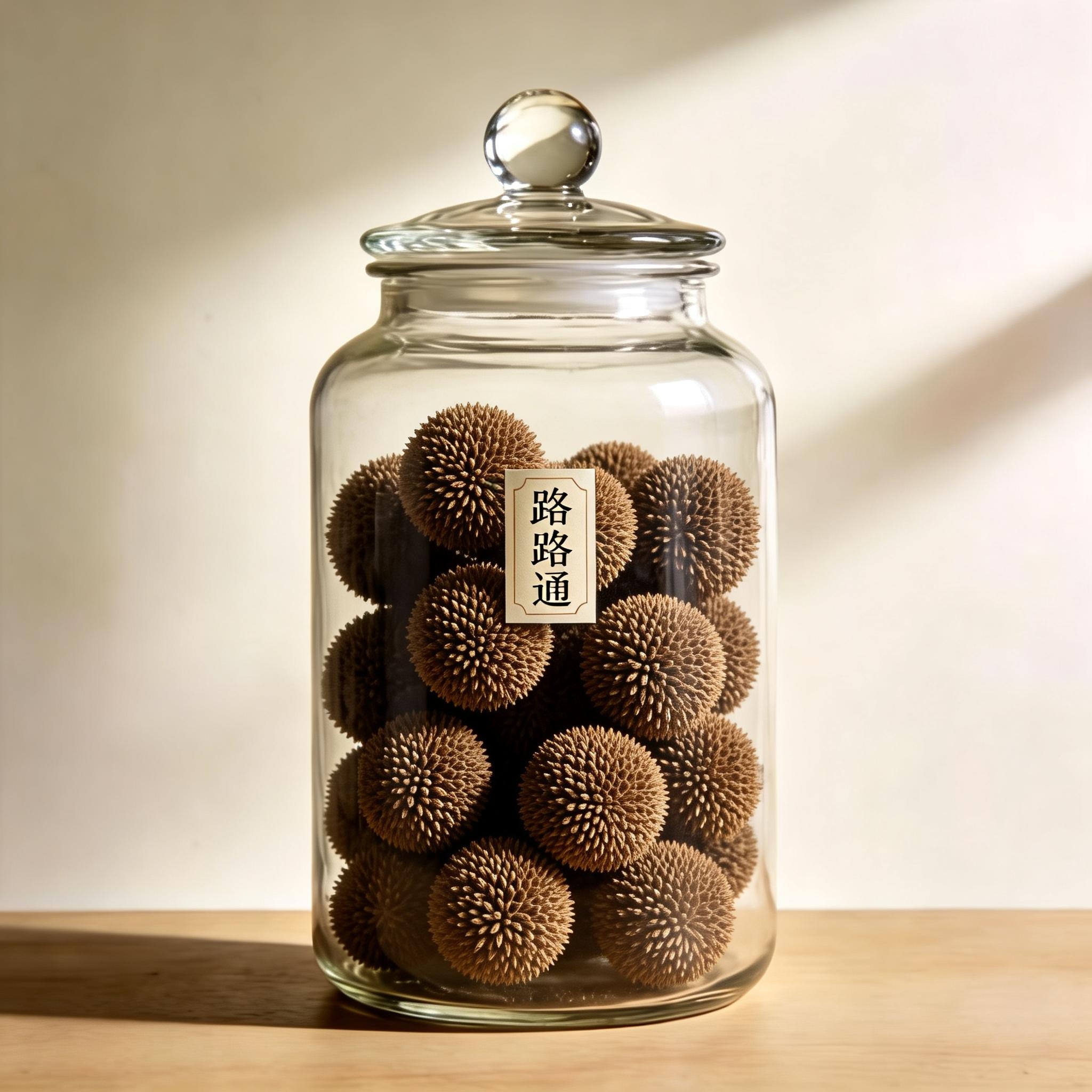 Beautiful Sweetgum Fruit herbal material