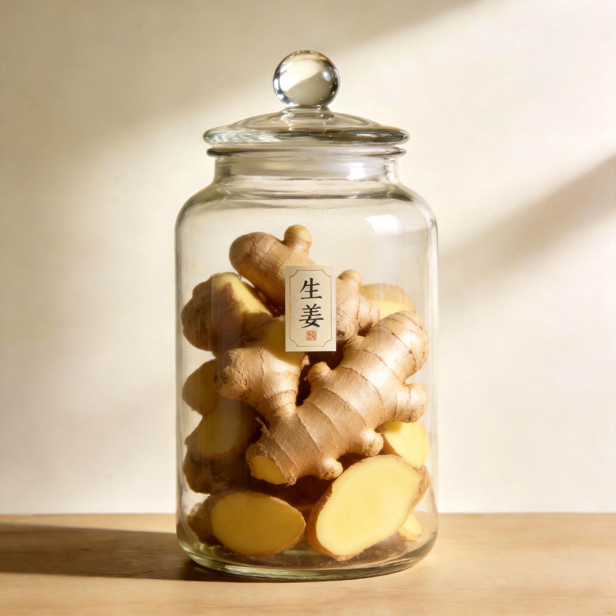 Fresh Ginger herbal material